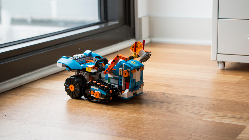 The forklift creations is one of the easiest to build and one of the most fun to use as a robot.